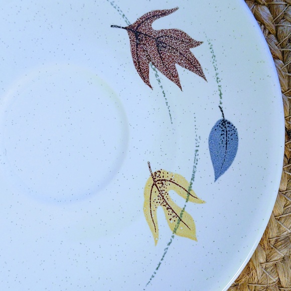 Vtg MCM California Franciscan Earthenware Autumn Pottery Dinnerware Cup & Saucer - Picture 6 of 11